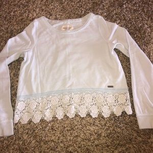Abercrombie & Fitch crew neck with crochet detail